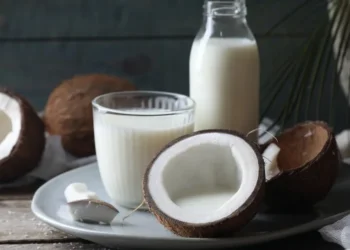 Creme de coco caseiro adicionando um toque tropical ao seu café da manhã.